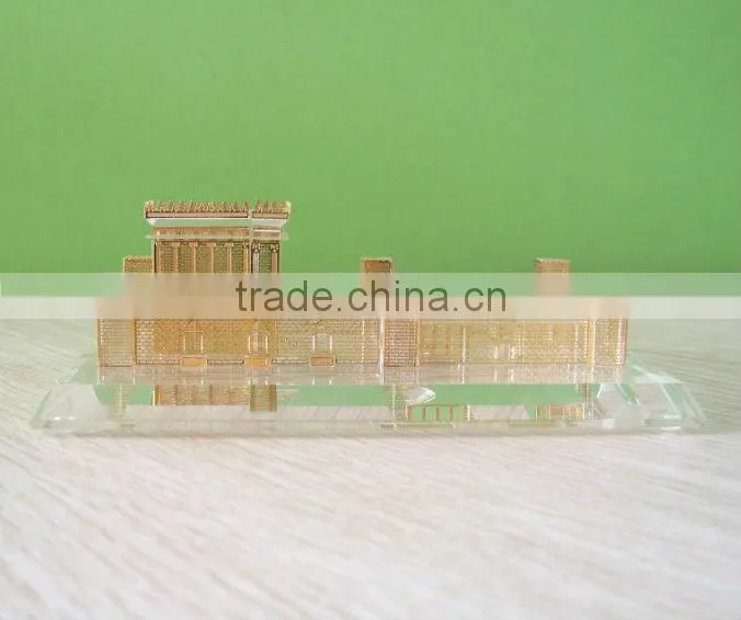 elegant Crystal Building Model for home decoration