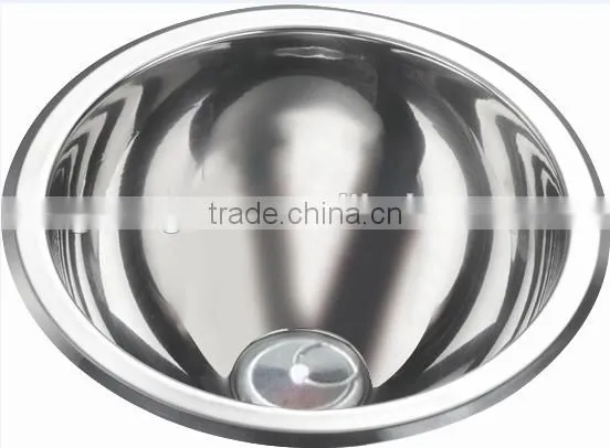 Yacht,Boat,Train and Public Mobile Toilet Used Stainless Steel Round Hand Wash Basin Kitchen Sink GR-Y577