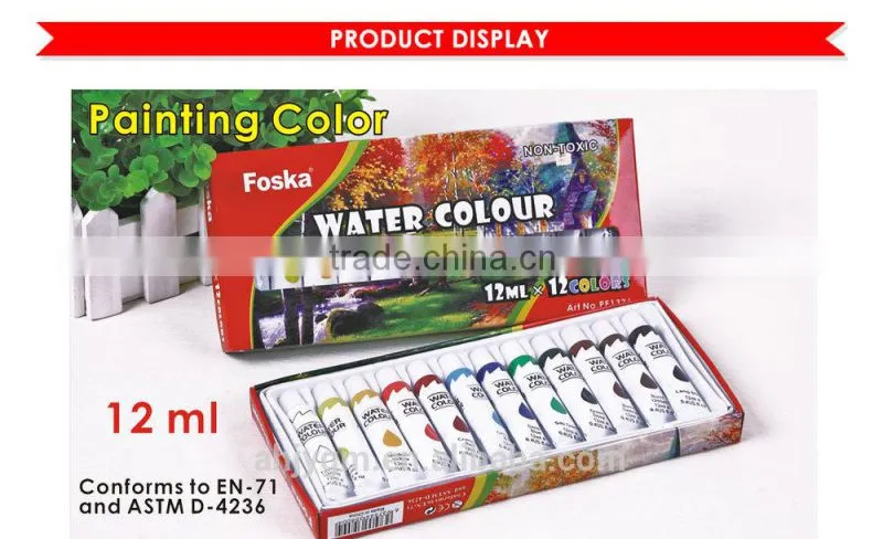 5/6/12/14/18Colors Good Quality Water Color/painting color/water paint set