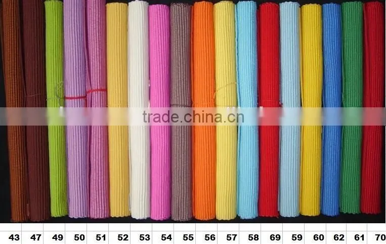 Cotton fabric Jacquard tapestry christmas tree placemats ,ribbed placemat