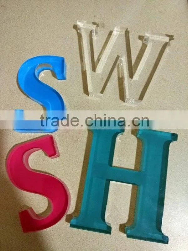 Laser engraved Acrylic letter