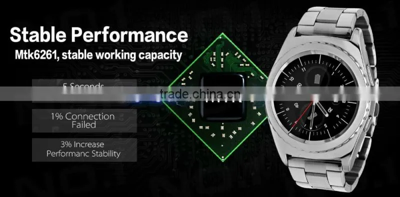 NO.1 G4 1.2 inch Round Dial Smartwatch Phone MTK6261 IPS Screen Pedometer Sedentary Reminder Heart Rate Monitor Bluetooth 3.0