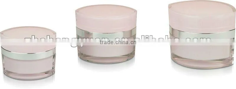 acrylic cream jar