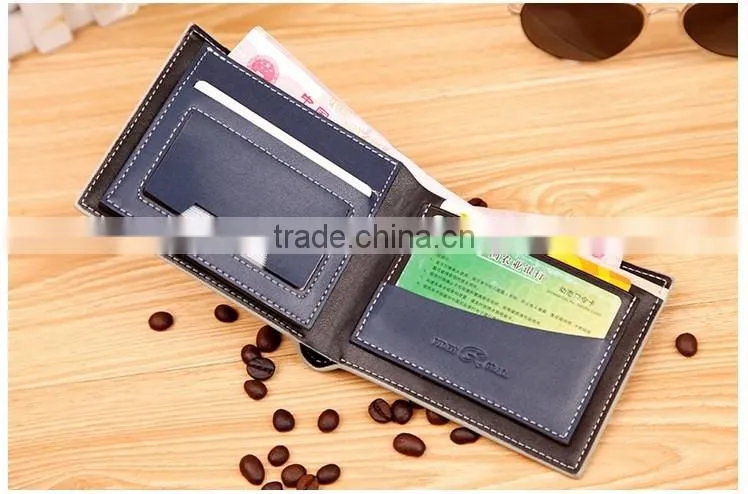 PIDENGBAO Bi-Fold Flap Closure Wallet for Men Made by pu leather