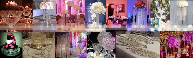 wedding cake stand with colorful bead for wedding decoration