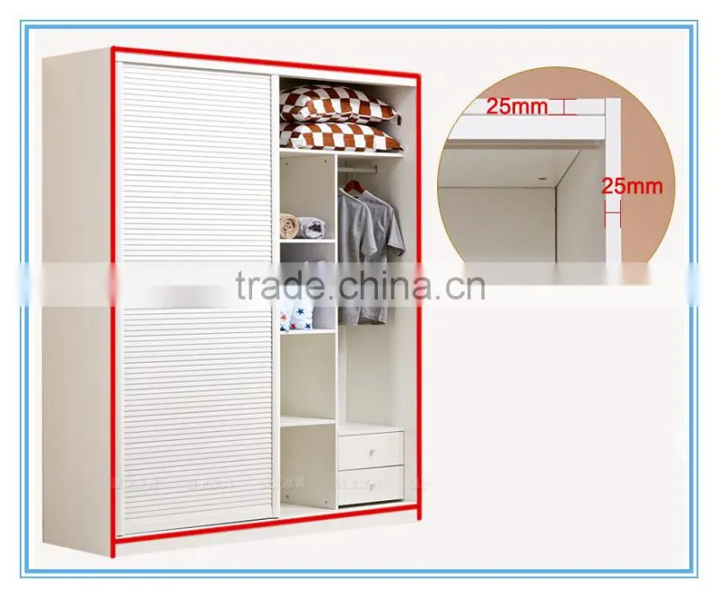 Simple design bedroom furniture wood wardrobe