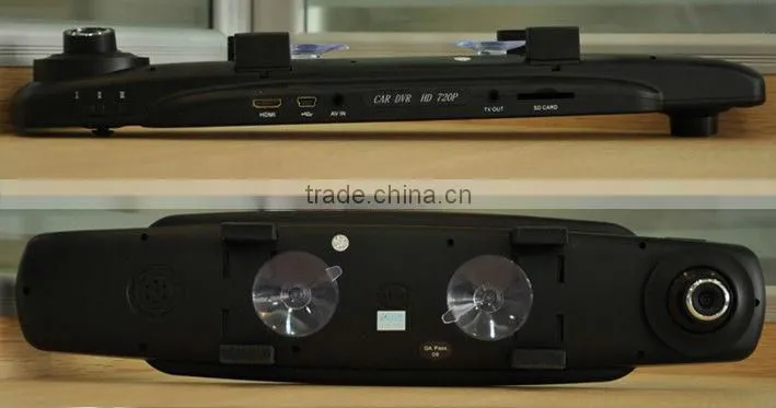 Newest 2000B HD 720P Night Vision car DVR GPS Camera Recorder Three Lens 360 Degree Wide Angle!car mirror camera