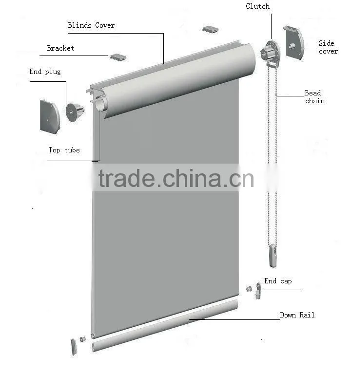 Pink finished zebra roller blinds