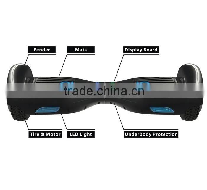 Hands free electric hoverboard scooter with CE/FCC/ROHS/C-TICK