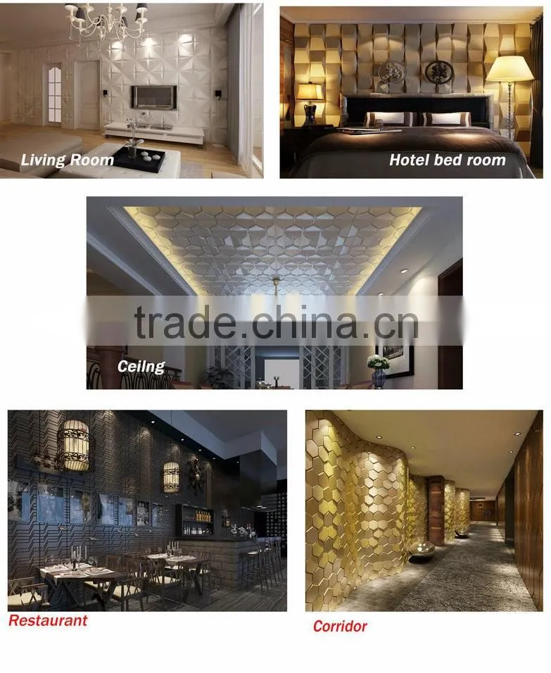 European construction material home decor embossed fireproof ceiling tiles decoration pictures