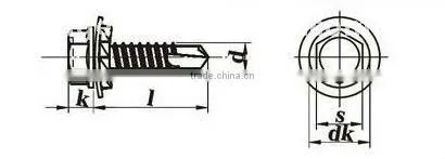 RAL 5005 Hex Washer Self-Drilling Screw with EPDM/ROOFING SCREW