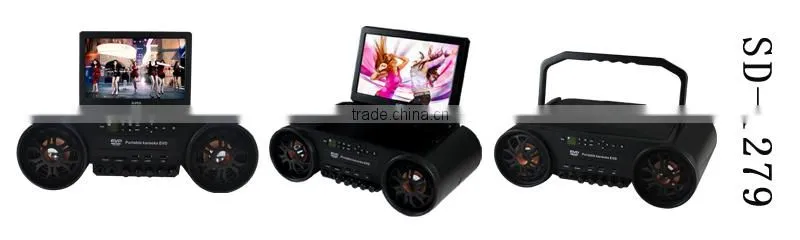 12inch Portable DVD Player Compatible with DVD, VCD, MP3, MP4 JPEG(DRVX)