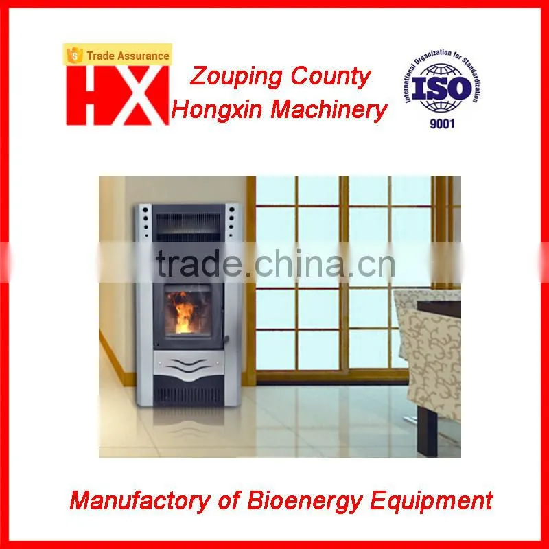 Home use wood pellet stove automatic feeding
