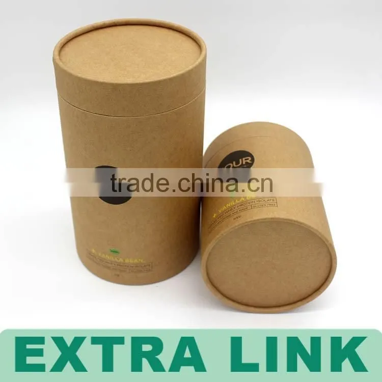 China Alibaba Supplier Customized Logo Wacth Box Round Krfat Paper Box Watch Packaging Box