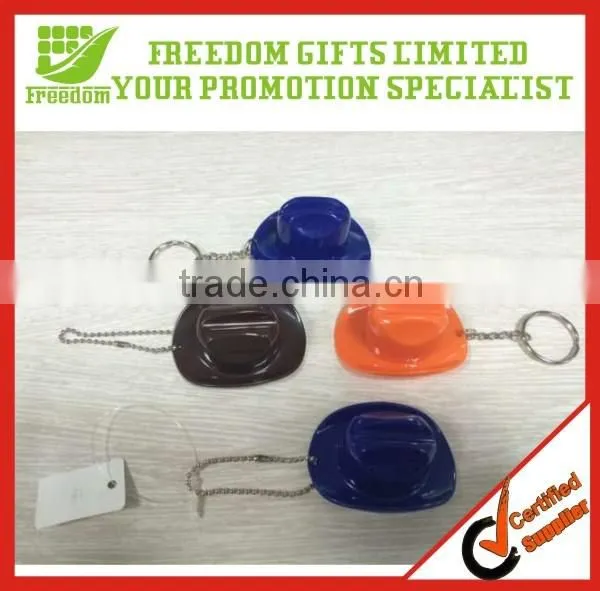 Cowboy Hat Plastic Keychain With Bottle Opener