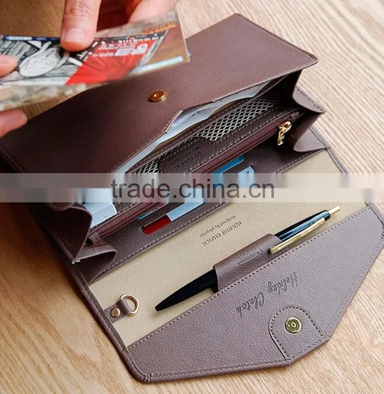 Ladies coin clutch wallet and purse women leather purse
