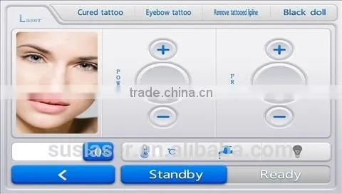 Vertical 1064 nm 532nm Q-Switched NG Yag Laser Colorful Tattoo Removal Machine
