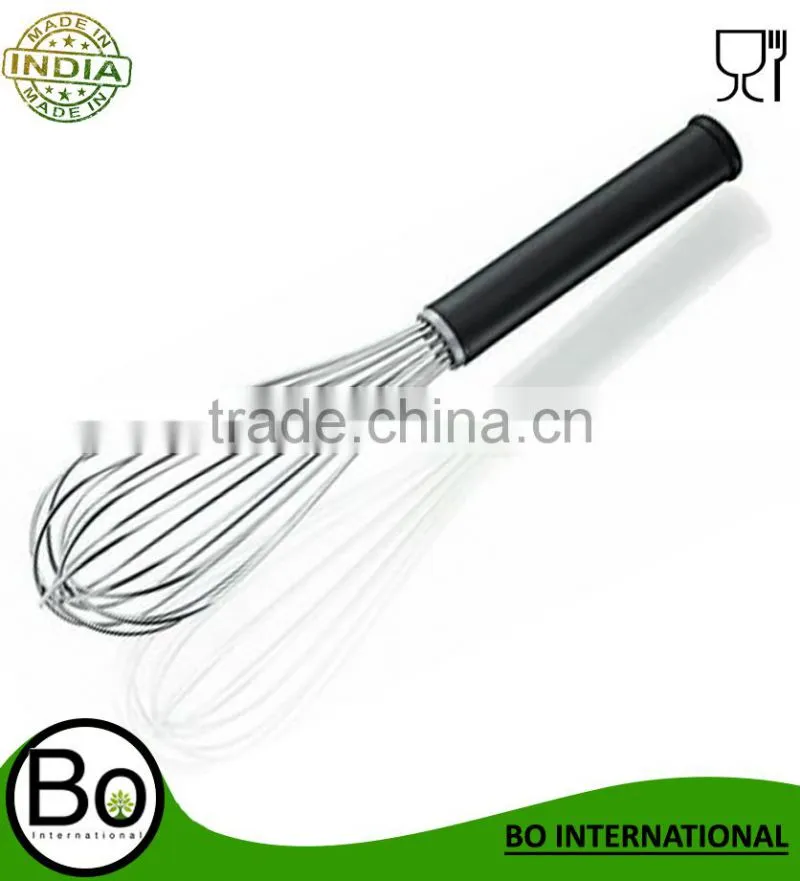 Stainless Steel Whisk Nylon Plastic Handle 25cm