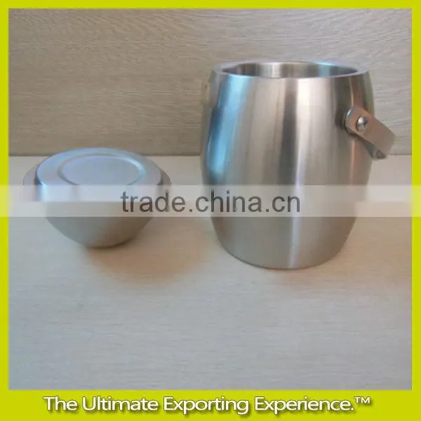 double wall Egg-shaped portable ice bucket, Double Wall Wine Ice Bucket,Wine Cooler,stainless steel Egg-shaped portable ice buck