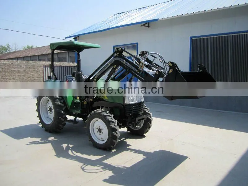 Hot sale Front end loader for garden tractor 40-55HP, 4in1 assembled bucket, quick linkage, pallet fork, timber grapple.