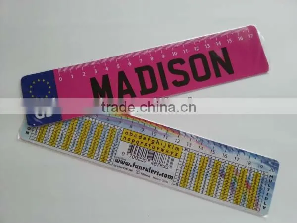 Student gifts PVC ruler with custom design