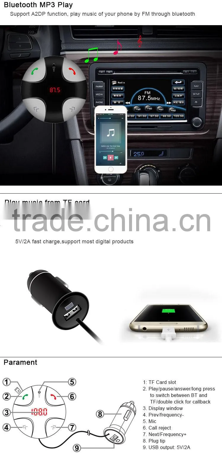 Caller with Detachable Magnetic Mount and Car USB Charger