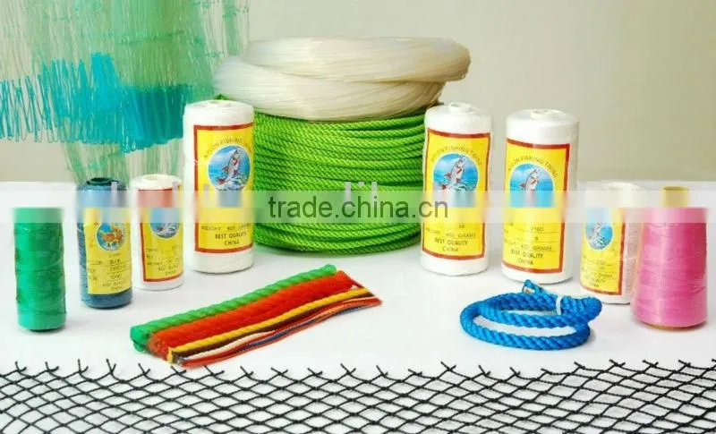 china high tenacity 210D nylon fishing twine for fishnet