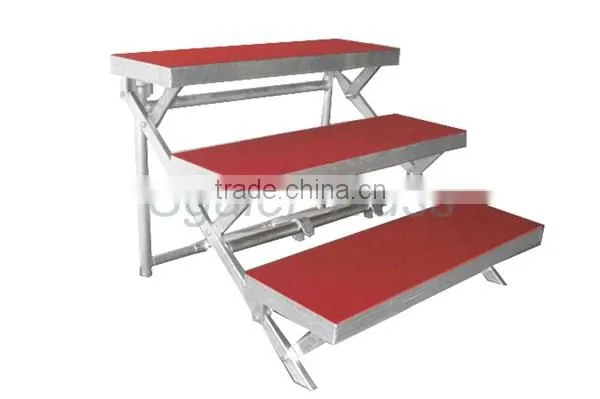 Folding aluminum chorus stage for taking photo and chorus singing