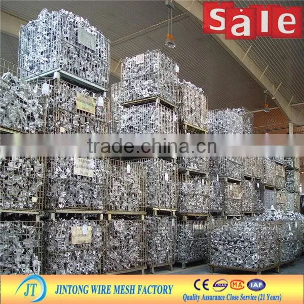 JT factory galvanized steel wire storage cage / warehouse cage