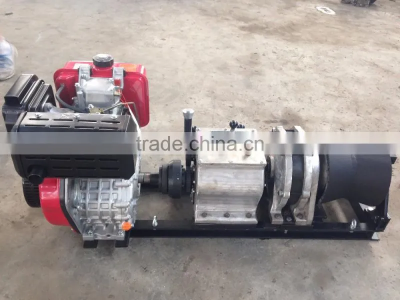 Winch Manufacturer 5 Tons cable winch diesel engine for Power Construction