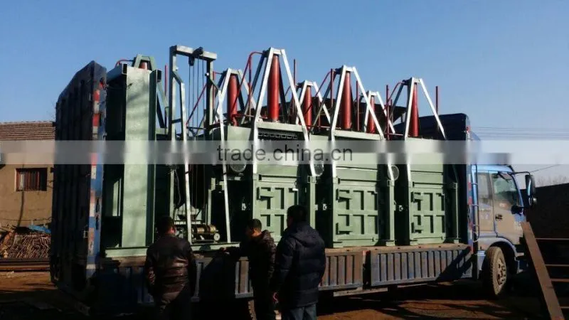 YC-10T hydraulic vertical baler press used for Herbal,mini hay baler