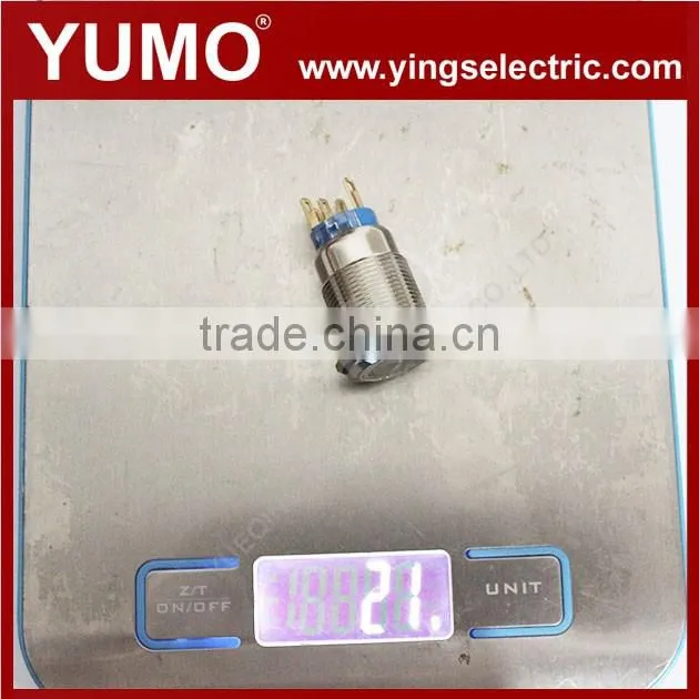 LA19-ASJ-11D-IP67-S B 24V medical treatment elevator equipment micro switch waterproof Metal push button
