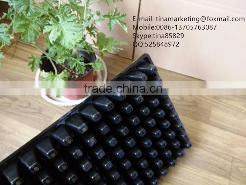 Pots Type and PS Plastic Type Plant Nursery Seedling Tray, Size 540*280*45mm