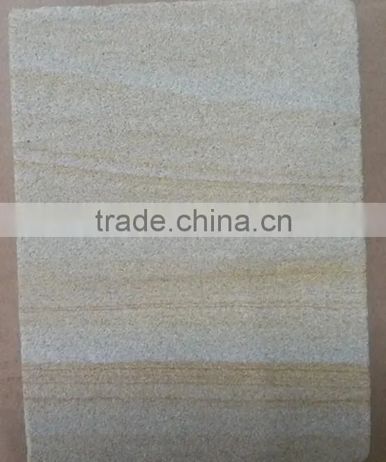 Cheap beige sandstone flamed tiles for sale
