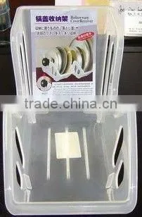 Plastic kitchen pot lid rack, pot cover holder
