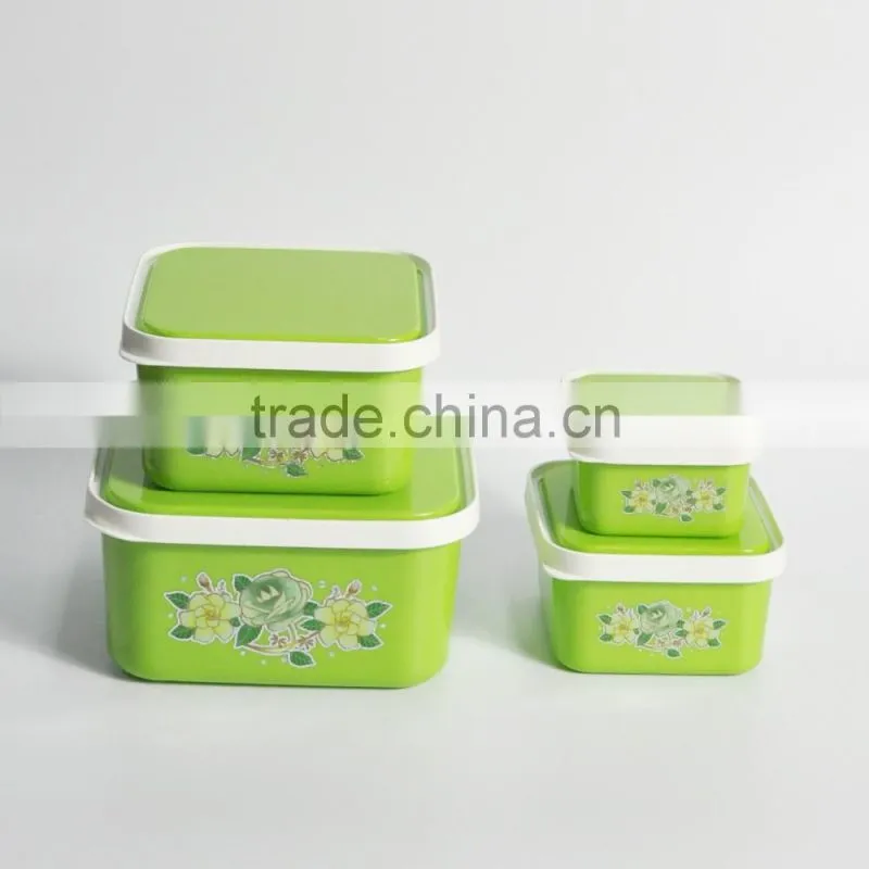Hot selling 5 pieces microwave plastic food storage container set with competitive price