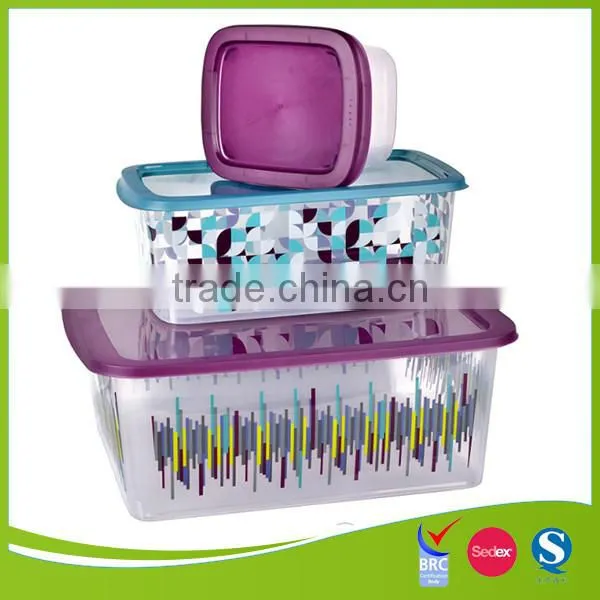 Customized Pp Disposable iml plastic storage box plastic