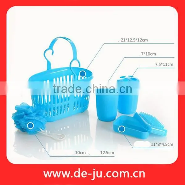 Blue Pink White PP Basket Bathroom Accessories Names