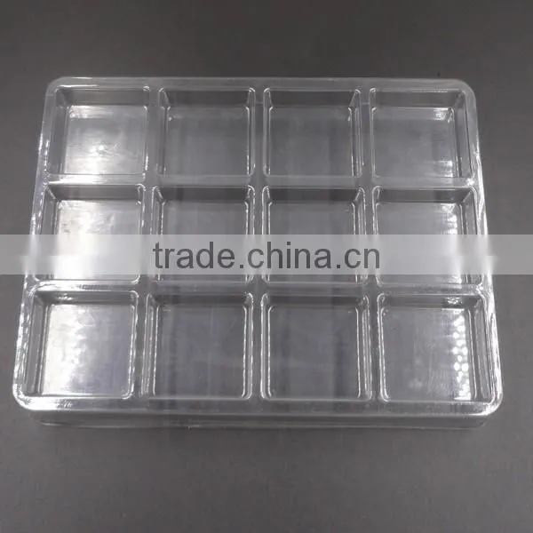 Eco-friendly Disposable Rectangular Clear Plastic Bread Trays For Sale