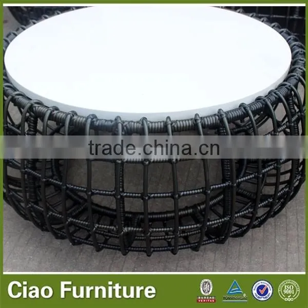 12mm Round Hillow Wicker Sofas Garden Furniture