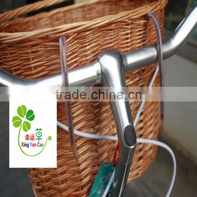 graceful folding wicker bicycle basket