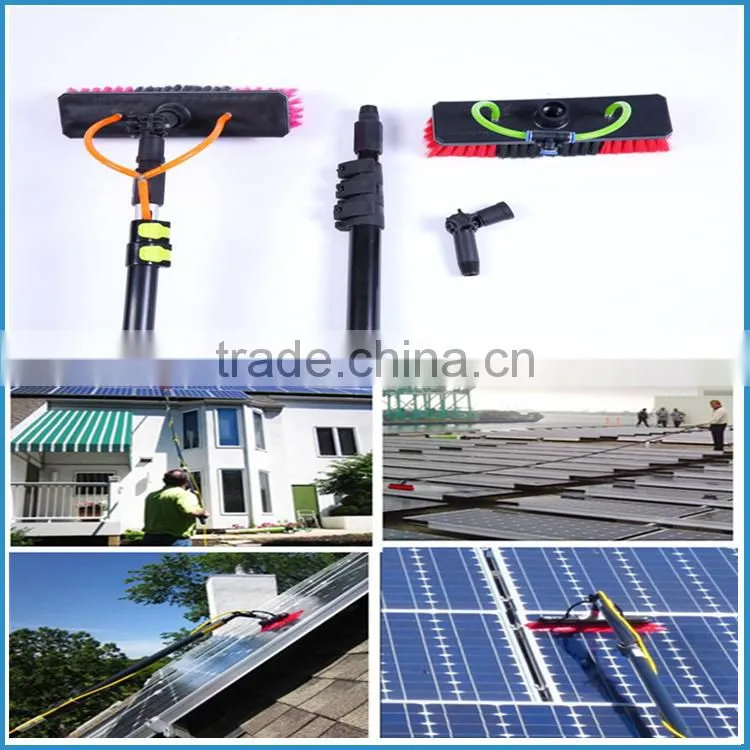 Adjustable Carbon Fiber solar panel cleaning water fed pole