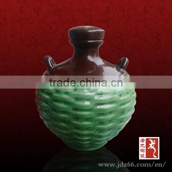 Chinese style excellent quality ceramic wholesale mini wine bottles of blue and white porcelain