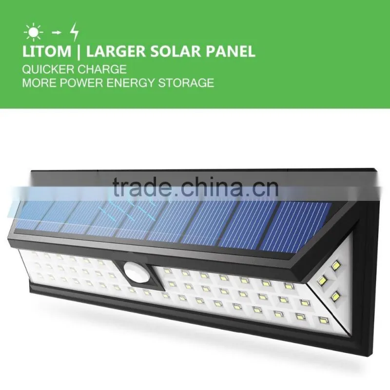 sensor light 54 LED weatherproof solar street light