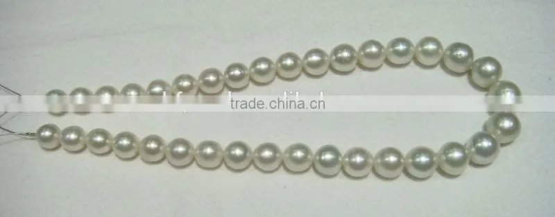 fashion 11-11.5mm AA white round south sea pearl strands