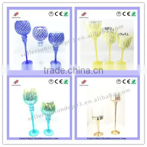 2015 New arrival decorative candle holder with mosaic effect