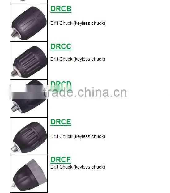 0.8-13mm 3/8-240UNF Spanner drill chuck clamp Mini electric keyless keytype keyed self tighten light heavy duty