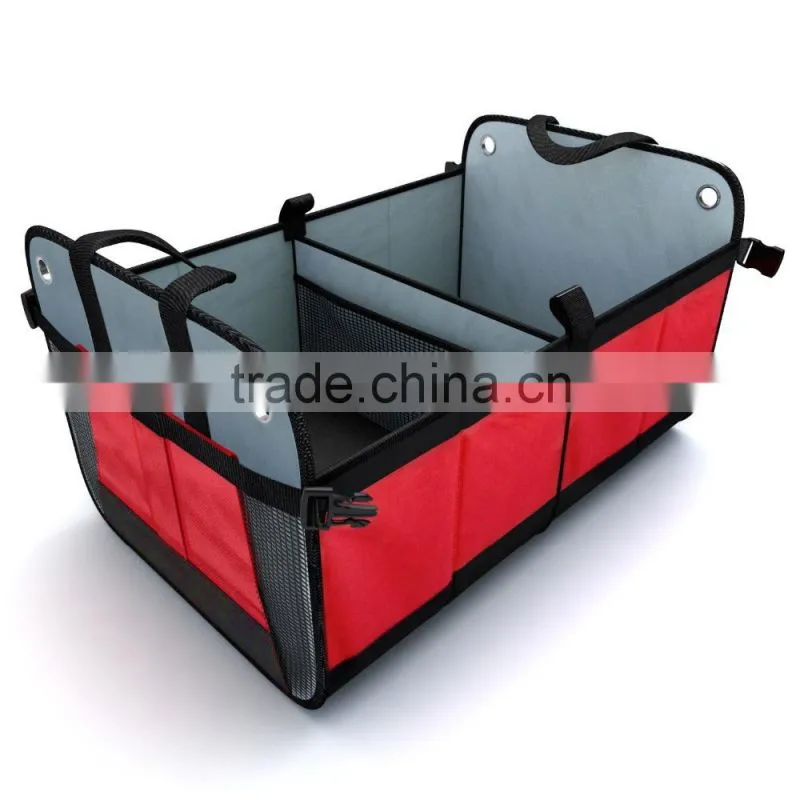Waterproof 600D Polyester Folding Trunk Organizer With Handles