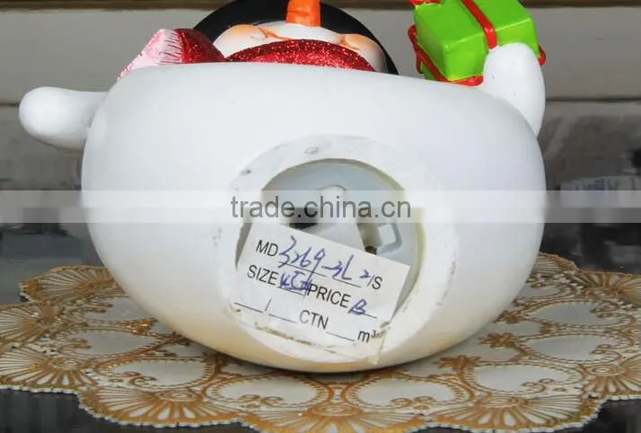 Polyresin Christmas Snow globe Snowman Snow globe with Music Box