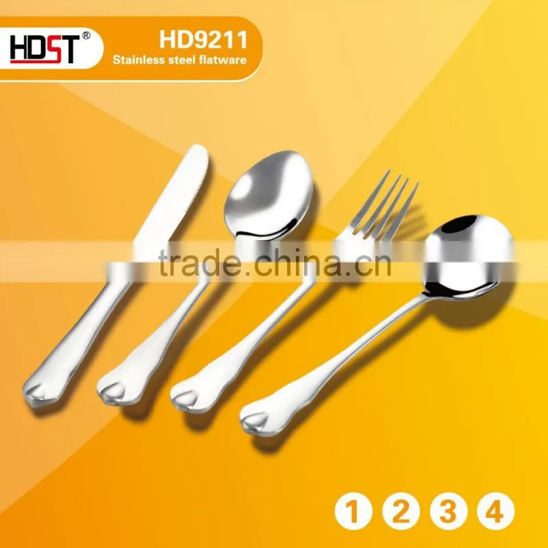 2015 new design luxury flatware;LFGB,SGS Certification alibaba china trade price flatware